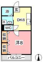 岡山県倉敷市松島(マンション)の賃貸物件の間取り