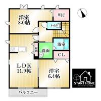 プロヌーブ南矢三の間取り