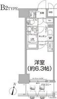 大阪府大阪市浪速区幸町3(マンション)の賃貸物件の間取り