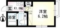 神奈川県横須賀市三春町6(アパート)の賃貸物件の間取り