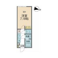 神奈川県藤沢市亀井野(アパート)の賃貸物件の間取り