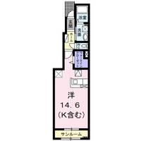 秋田県横手市安田字堂山(アパート)の賃貸物件の間取り