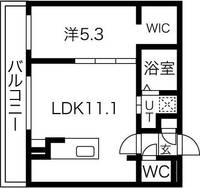 北海道札幌市北区北二十七条西3(マンション)の賃貸物件の間取り