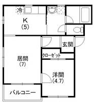 静岡県浜松市中央区高丘北4(マンション)の賃貸物件の間取り