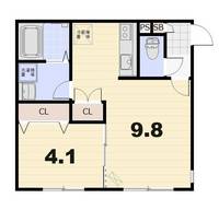 facet白石(ファセット)の間取り