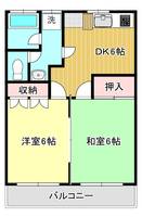 ハイツ功刀の間取り