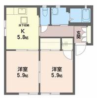 フォーレス愛子の間取り