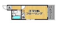 福岡県福岡市中央区鳥飼1(マンション)の賃貸物件の間取り