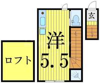 東京都葛飾区四つ木2(アパート)の賃貸物件の間取り