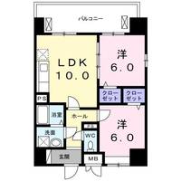 大阪府大阪市城東区森之宮2(マンション)の賃貸物件の間取り