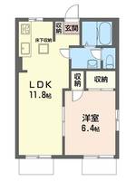 神奈川県横浜市港北区樽町3(アパート)の賃貸物件の間取り