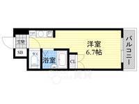キャッスル北沢新大阪の間取り