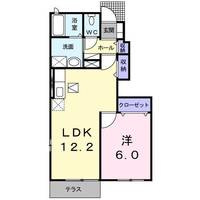 れんこん2号館Dの間取り