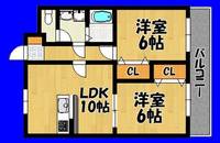 クレセント・ウエストの間取り