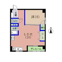 西村コーポの間取り