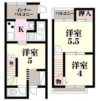 大阪府八尾市八尾木1(一戸建)の賃貸物件の間取り