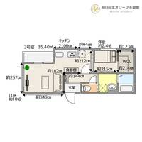 福岡県久留米市瀬下町(アパート)の賃貸物件の間取り