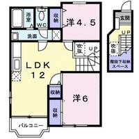 兵庫県加東市上中3(アパート)の賃貸物件の間取り