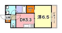 兵庫県神戸市兵庫区大井通1(マンション)の賃貸物件の間取り