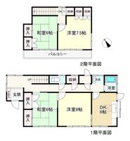 千葉県野田市木間ケ瀬(一戸建)の賃貸物件の間取り