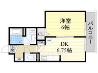 大阪府堺市北区長曽根町(アパート)の賃貸物件の間取り
