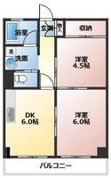 小柴クリーニングマンションの間取り