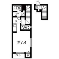 宮城県仙台市若林区一本杉町(アパート)の賃貸物件の間取り