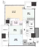 麻布台ヒルズレジデンスB棟の間取り