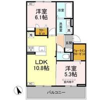 岡山県岡山市南区万倍(アパート)の賃貸物件の間取り