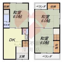 大阪府堺市東区日置荘田中町(一戸建)の賃貸物件の間取り