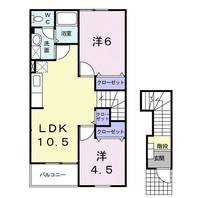 山口県宇部市大字妻崎開作(アパート)の賃貸物件の間取り