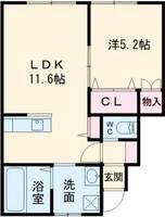 新潟県燕市八王寺(アパート)の賃貸物件の間取り