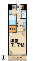東京都八王子市大塚(マンション)の賃貸物件の間取り