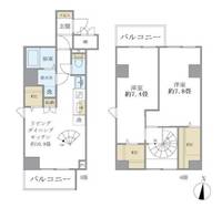 東京都江東区森下3(マンション)の賃貸物件の間取り