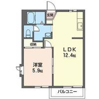 リバービレッジ B号棟の間取り