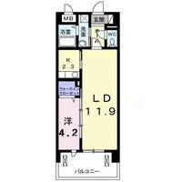 東京都調布市入間町2(マンション)の賃貸物件の間取り