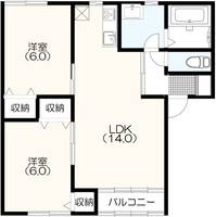 ファミーユ松任C棟の間取り