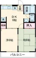 栃木県宇都宮市鶴田町(アパート)の賃貸物件の間取り