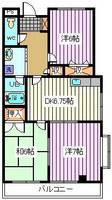埼玉県さいたま市南区松本3(マンション)の賃貸物件の間取り