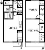 愛知県岡崎市真伝吉祥1(一戸建)の賃貸物件の間取り