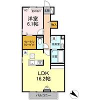 岡山県都窪郡早島町早島(アパート)の賃貸物件の間取り
