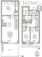 アジールコート都立大学の間取り