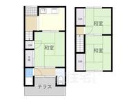 京都府八幡市八幡垣内山(一戸建)の賃貸物件の間取り