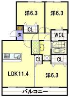 物件の間取り画像
