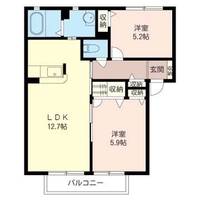 Calf Bridgeの間取り