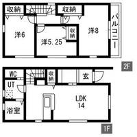 岐阜県岐阜市菅生3(一戸建)の賃貸物件の間取り