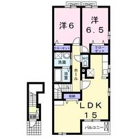 カーサ ブリオ 大内問田 IIの間取り
