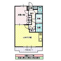 茨城県水戸市千波町(アパート)の賃貸物件の間取り