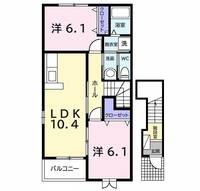 レスポアール Aの間取り