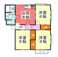 山形県山形市春日町(アパート)の賃貸物件の間取り